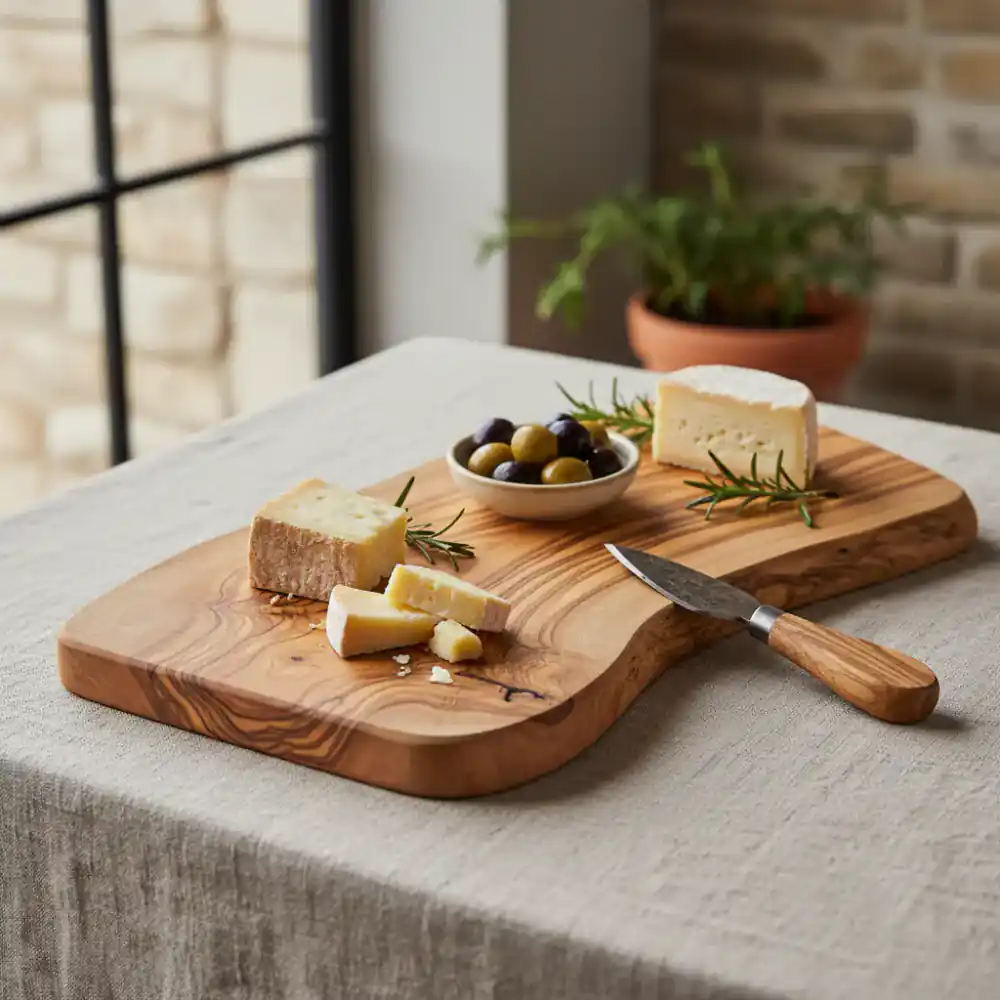 Olive wood serving board