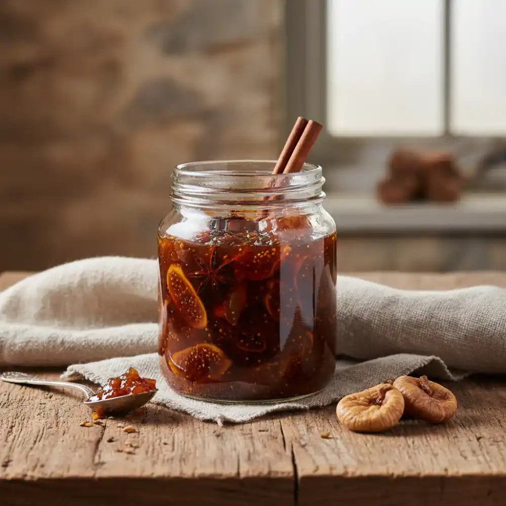 Spiced fig preserve jar