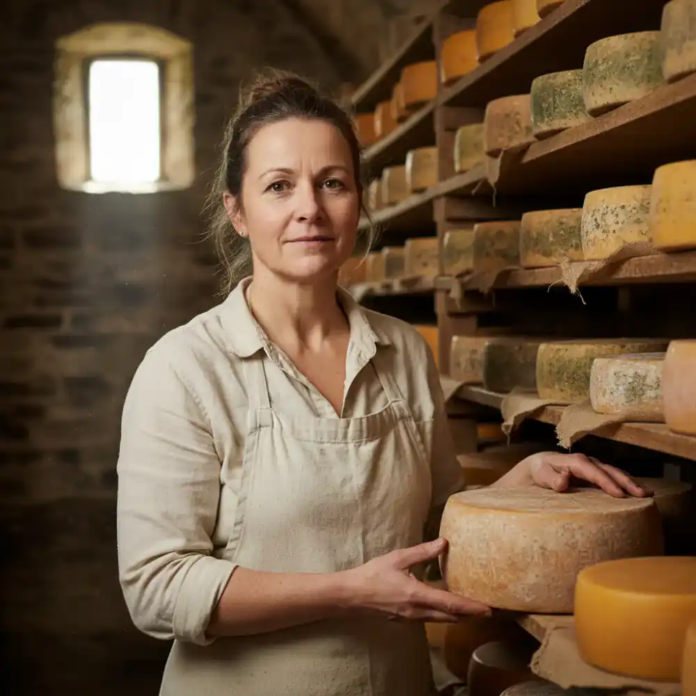 Portrait of cheesemaker Clara Vane