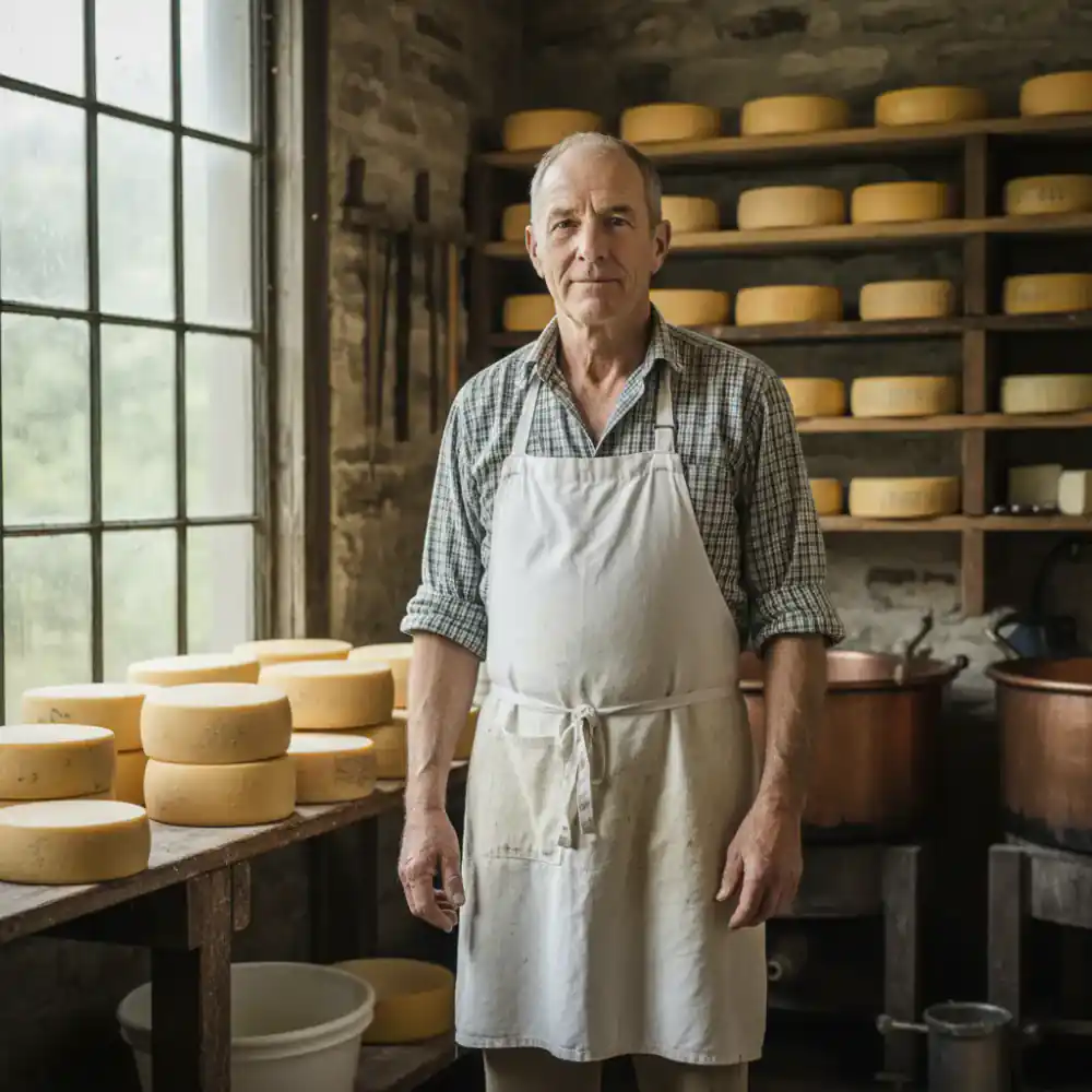 Portrait of cheesemaker Elias Thorne